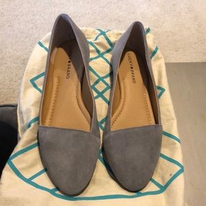 Lucky Brand Archh Suede flat - grey